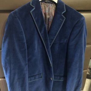 Men’s Blue Van Heusen Velvet Blazer